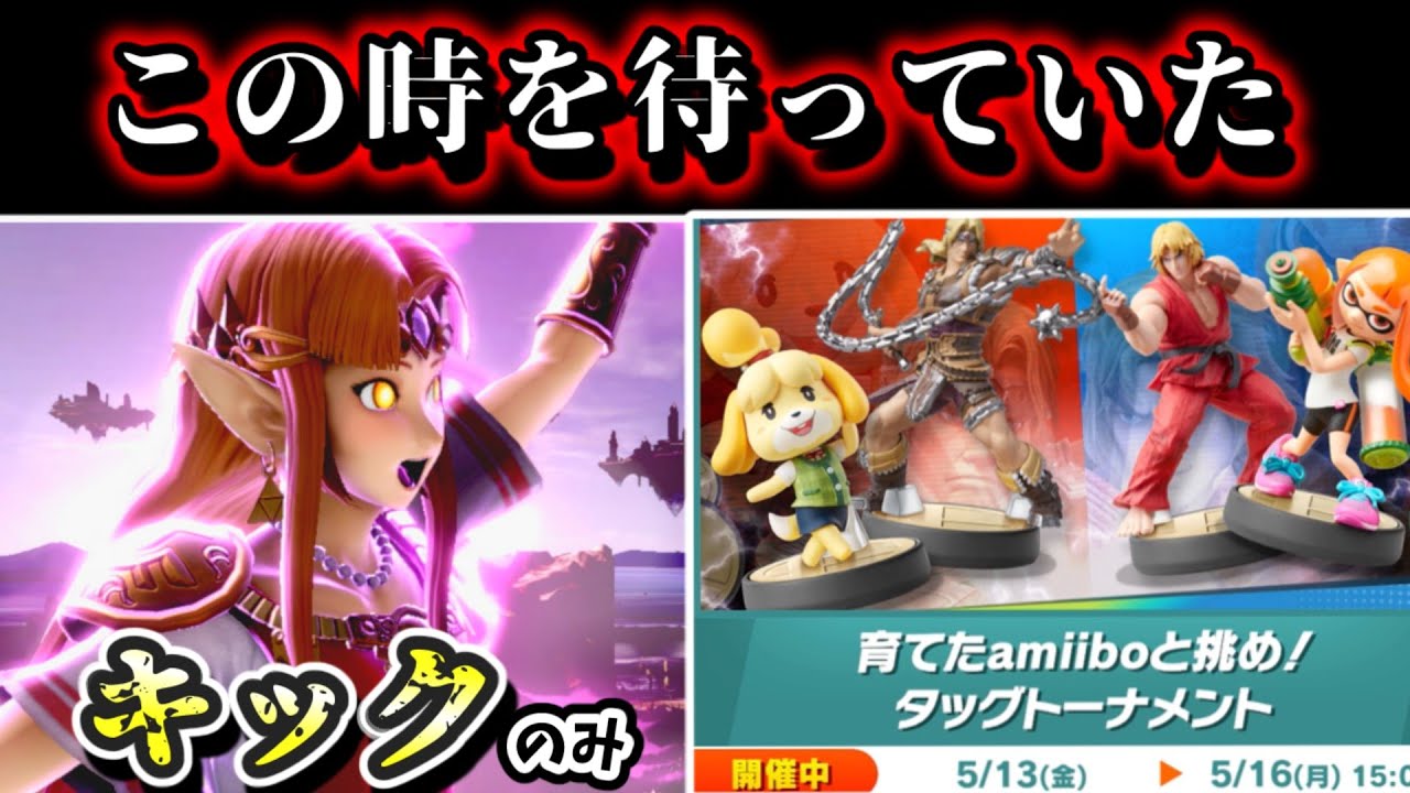 一年以上amiiboを育成してきた。それなら、タッグトーナメントも余裕なはず！【アミーボ企画42】【スマブラSP】【ゆっくり実況】