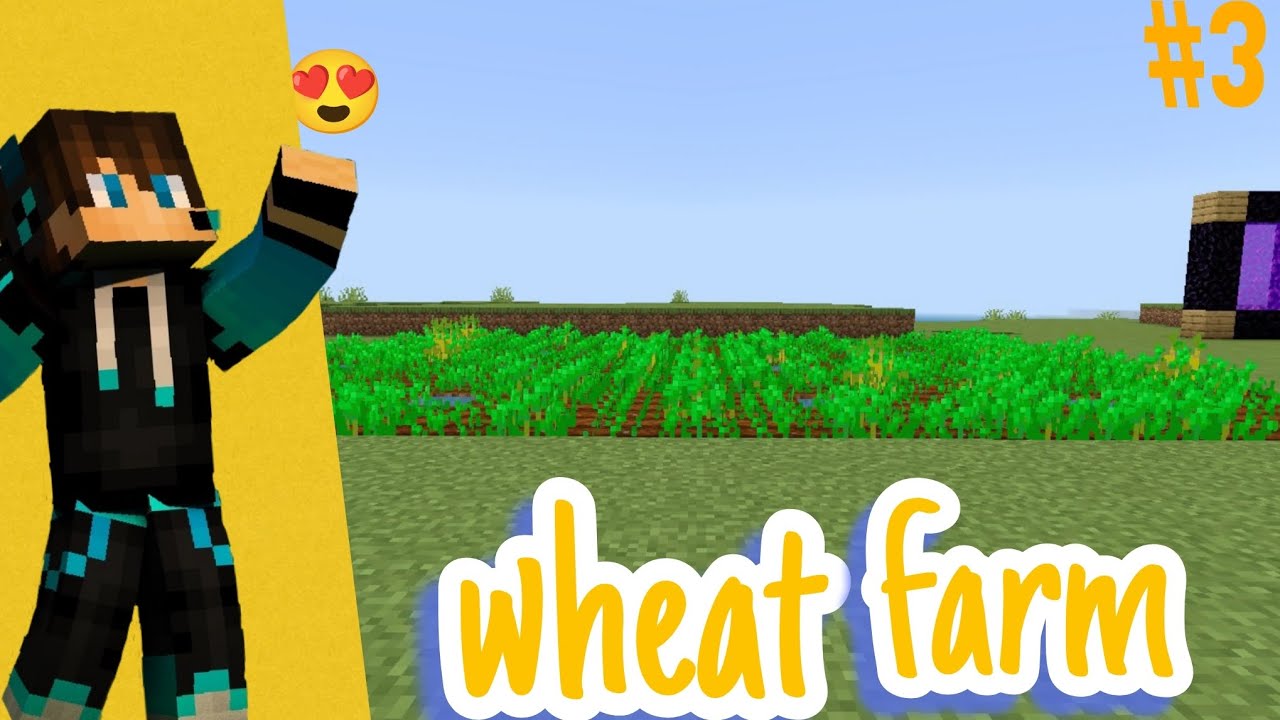 Minecraft pocket edition Survival series ep 3 complete Wheat farm @BulkyStar @SenpaiSpider 