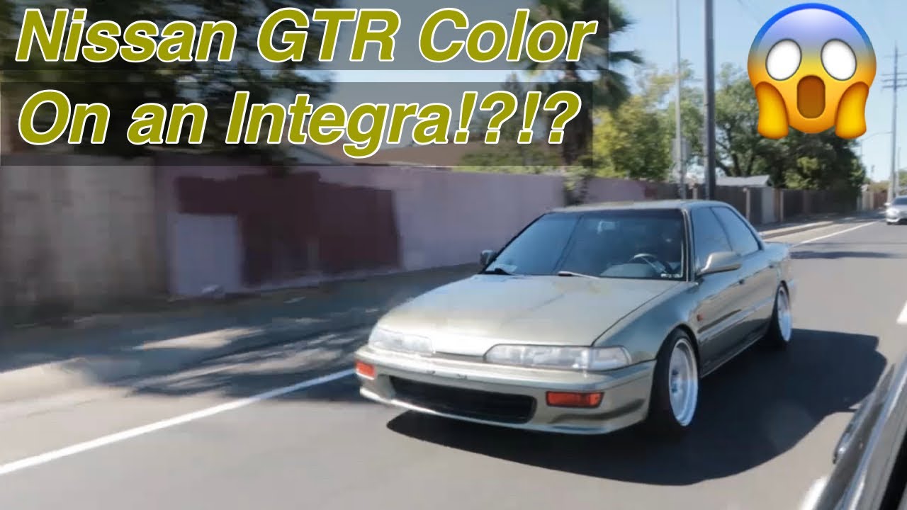 New Paint Job On My '90 Integra! (Millennium Jade!)