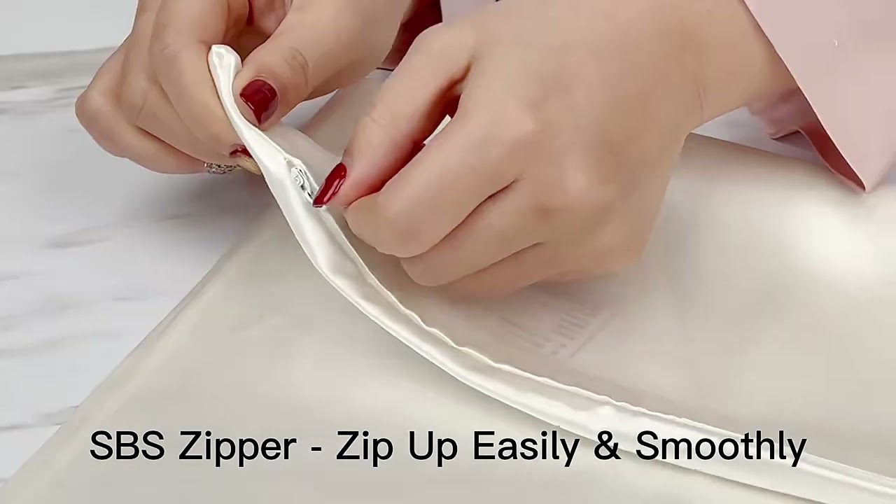 DISANGNI 22 Momme Taie d'oreiller 100 % soie de mûrier naturell