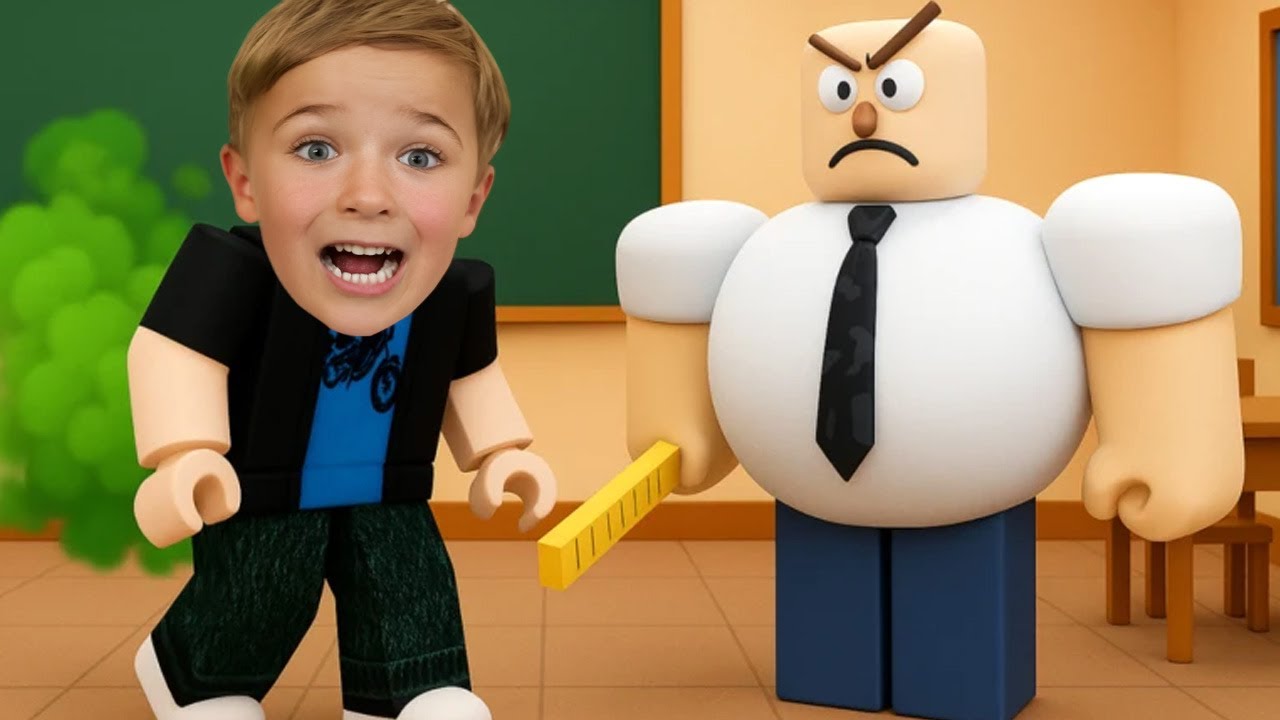 Быть плохим учеником в школе Roblox..!