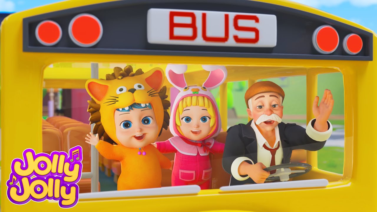 As Rodas do Ônibus (Wheels On The Bus) | Canções Para Crianças | Jolly Jolly