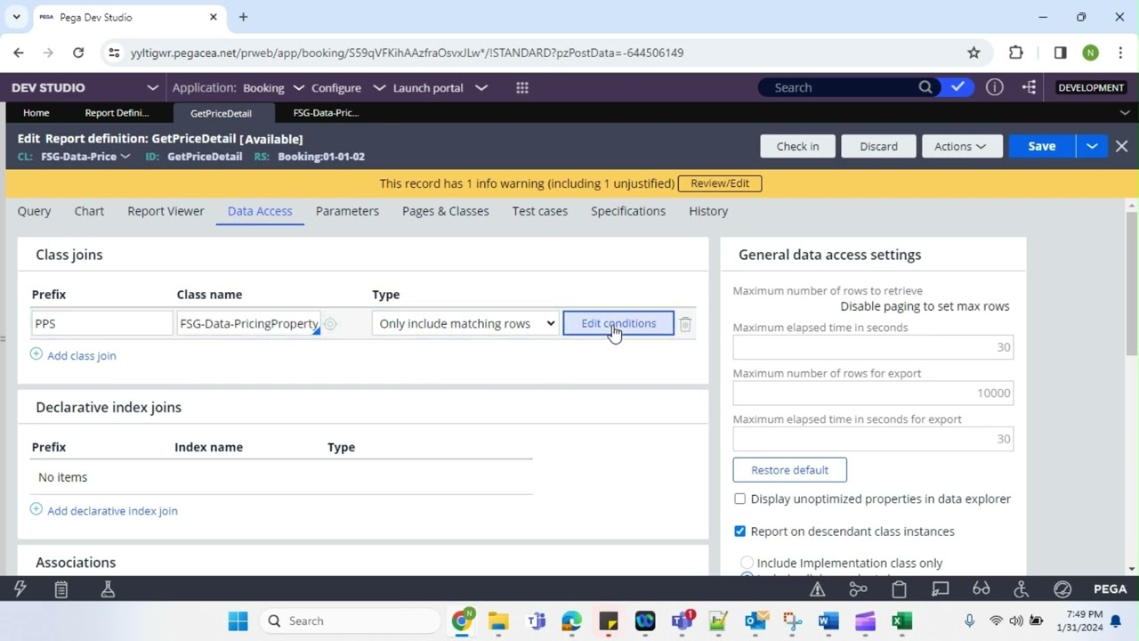 Pega PRPC Report Definition  - Class Join/Inner Join/Left Outer Join/Right Outer Join