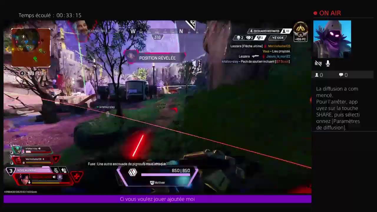 Venez joué avec moi sur apex légende