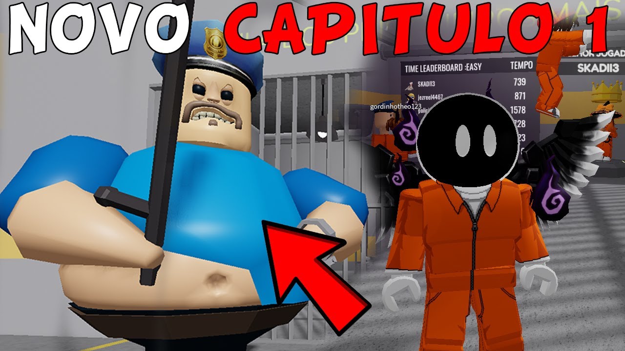 FINAL CAPITULO 1! ESCAPE do BARRY NA PRISÃO (NOVO FINAL FÁCIL) - Roblox Barry's Prison Run