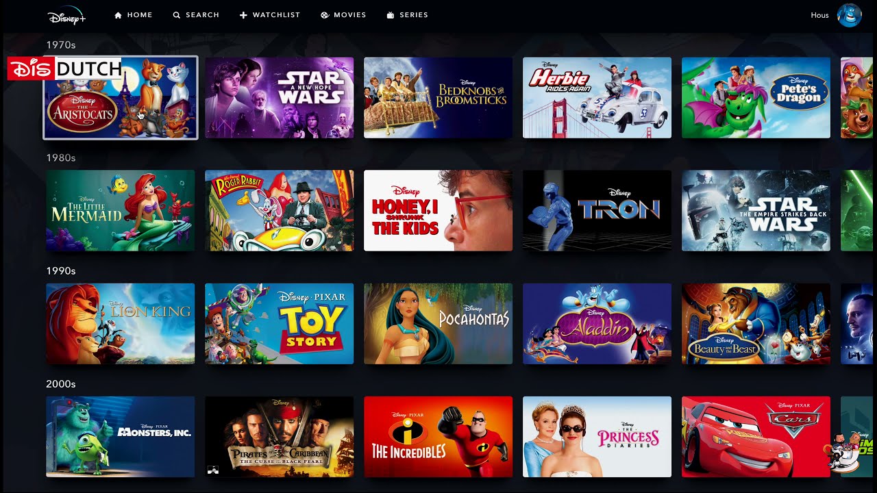 Disney+ Disney Through The Decades.