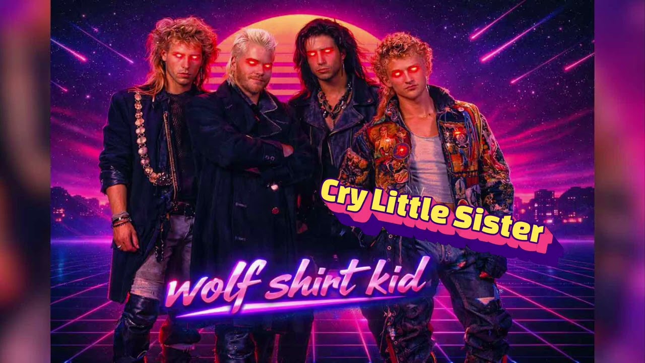 Cry Little Sister (Lost Boys) Vampire Anthem 🌙🩸 | Wolf Shirt Kid