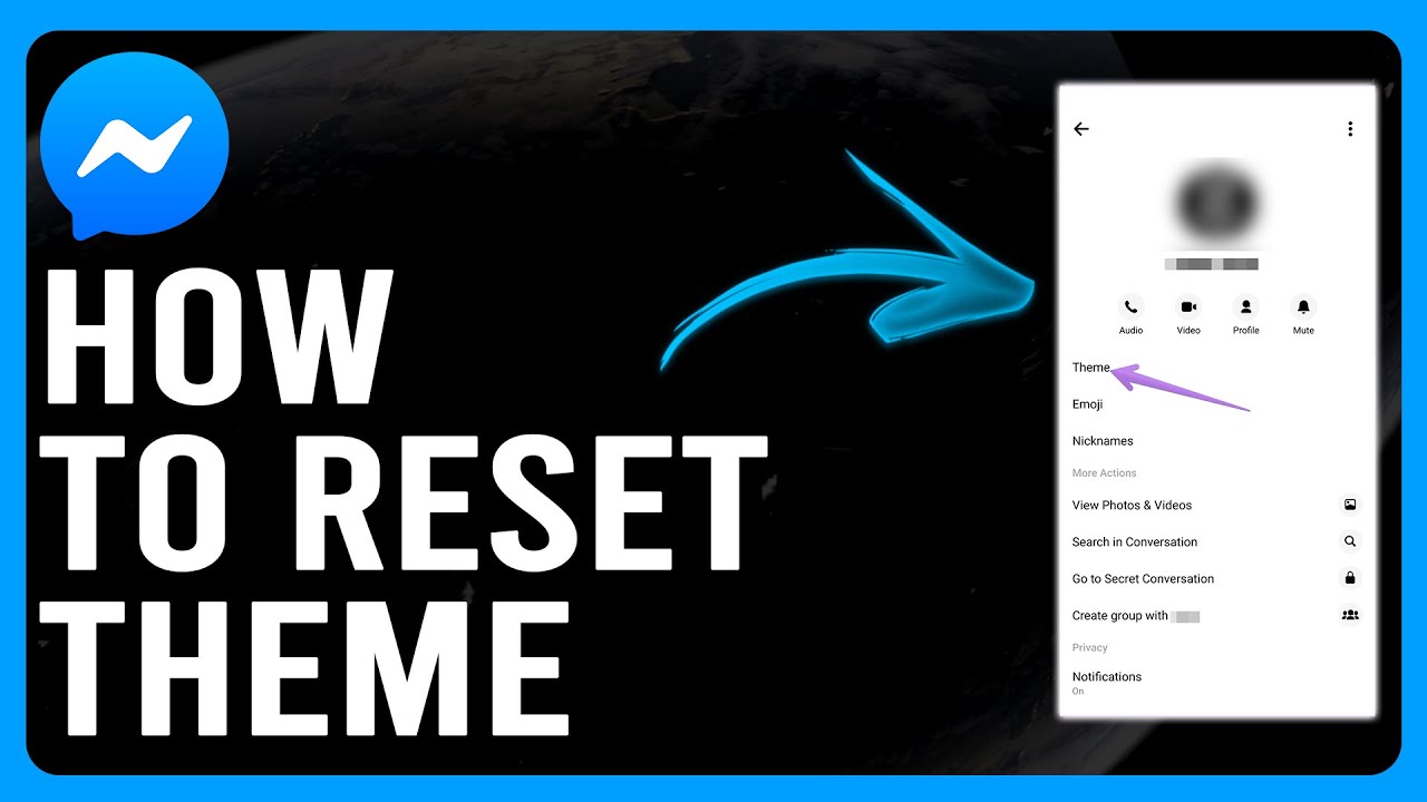 How To Reset Messenger Theme (How To Change Into Default Theme On Messenger)