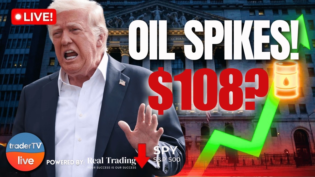 Brent Surges Toward $115 as Iran War Escalates — Stocks Slide on Inflation Fears | Stock Market LIVE