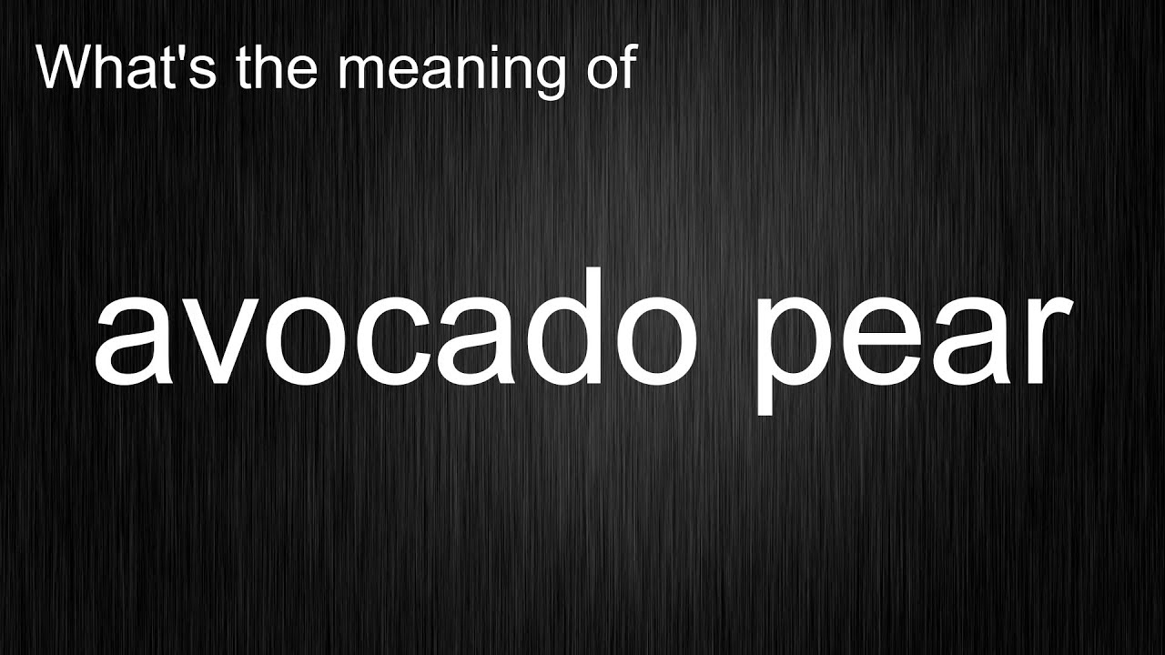 What's the meaning of 