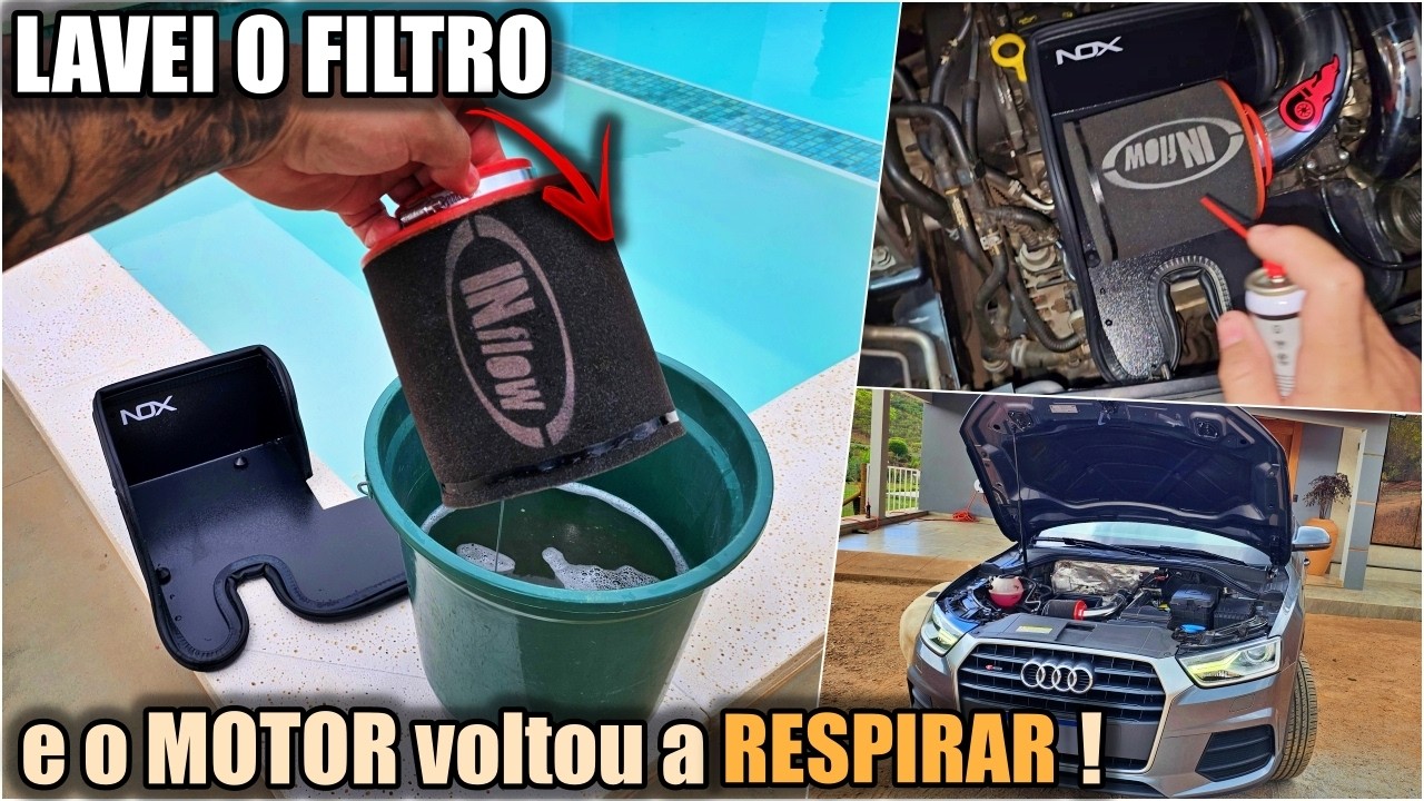 Como Lavar o Filtro Esportivo INFLOW Cônico Intake Corretamente (Passo a Passo e Produtos!)