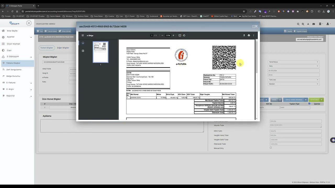 Kolaysoft/Smart Dönüşüm - E-Fatura nasıl kesilir?