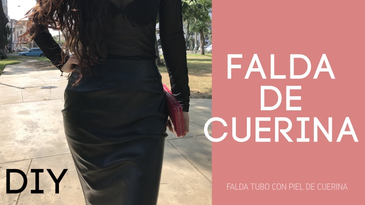 Cómo hacer una falda de cuero DIY