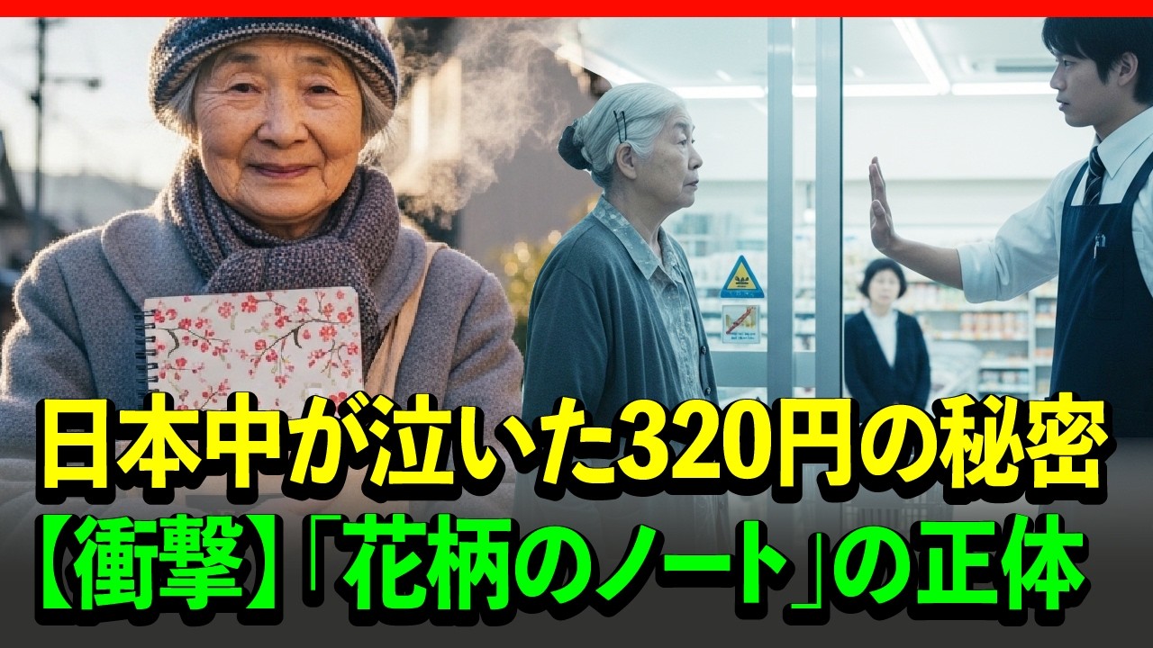 【人生感動】日本中が泣いた320円の秘密。「花柄のノート」の正体（衝撃の結末）
