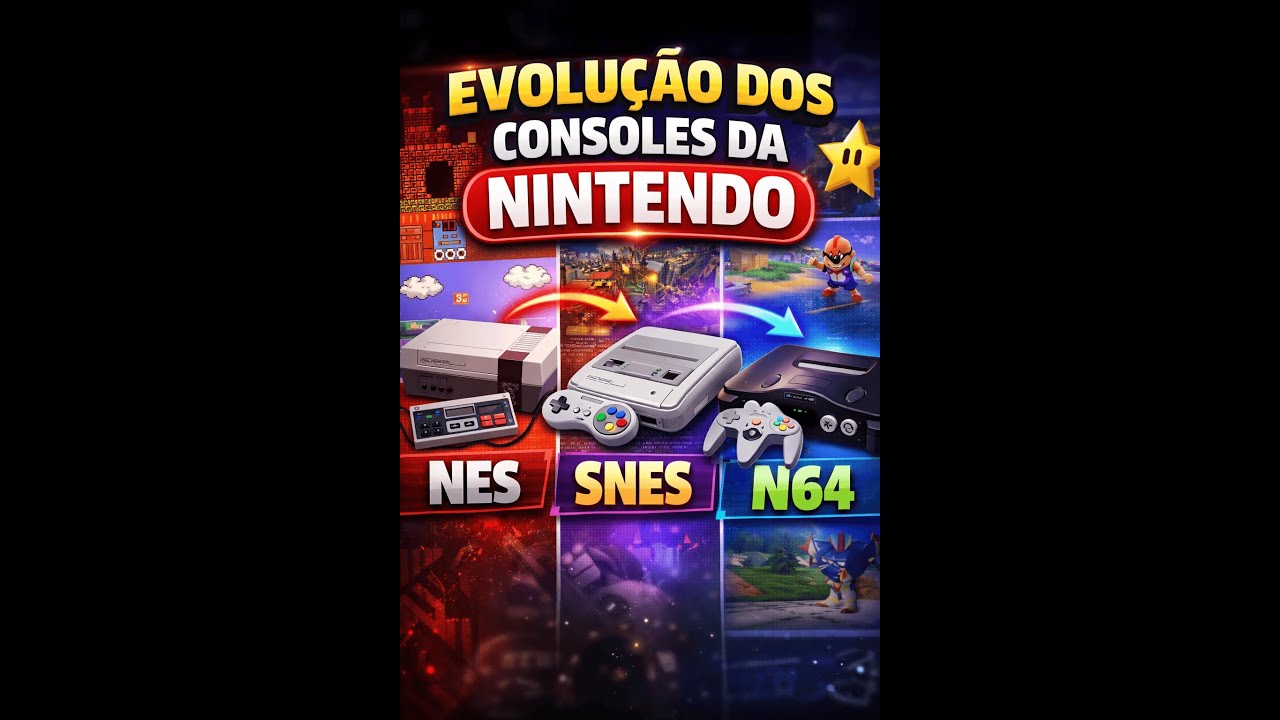 Evolução dos Consoles da Nintendo — NES, SNES e N64