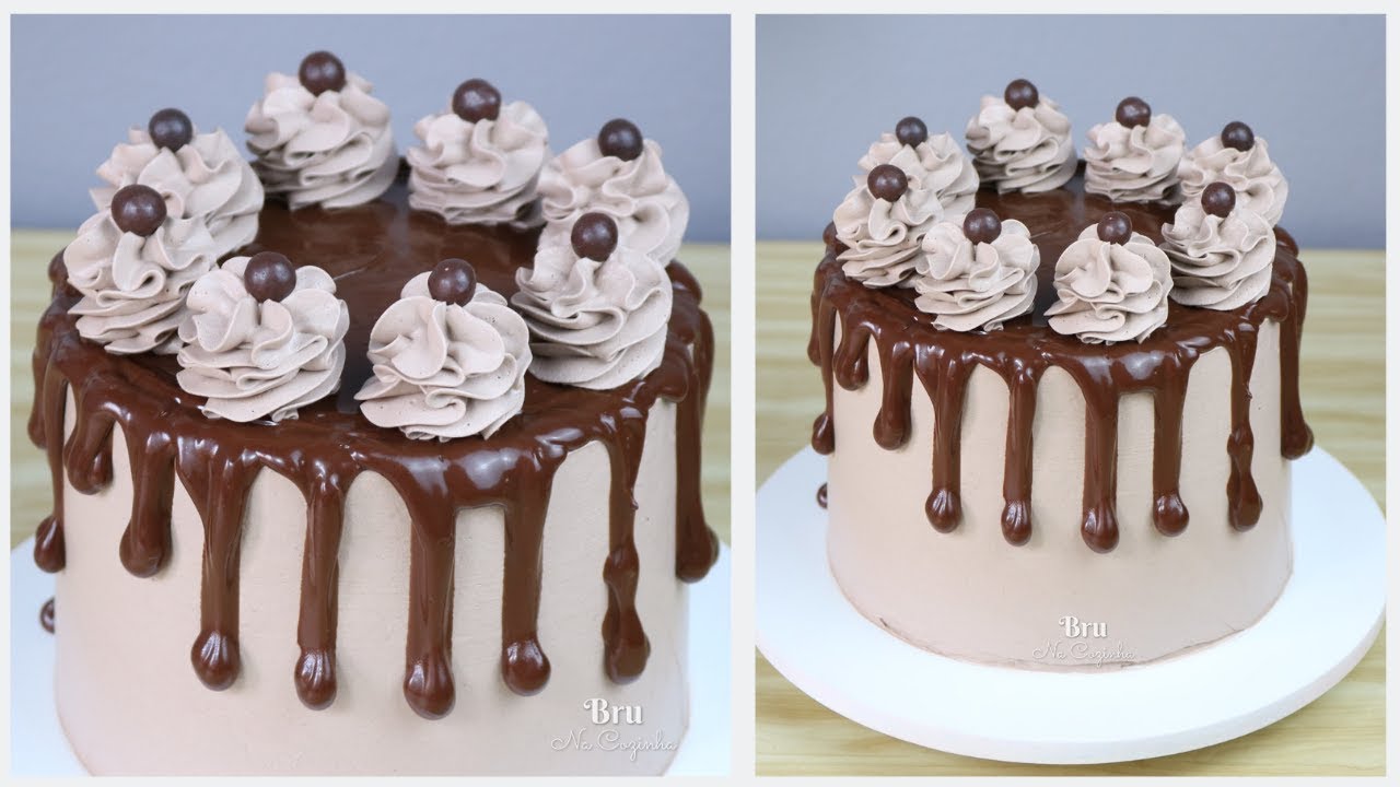 DRIP CAKE DE CHOCOLATE - DRIP CAKE CHOCOLATUDO - Bru na Cozinha