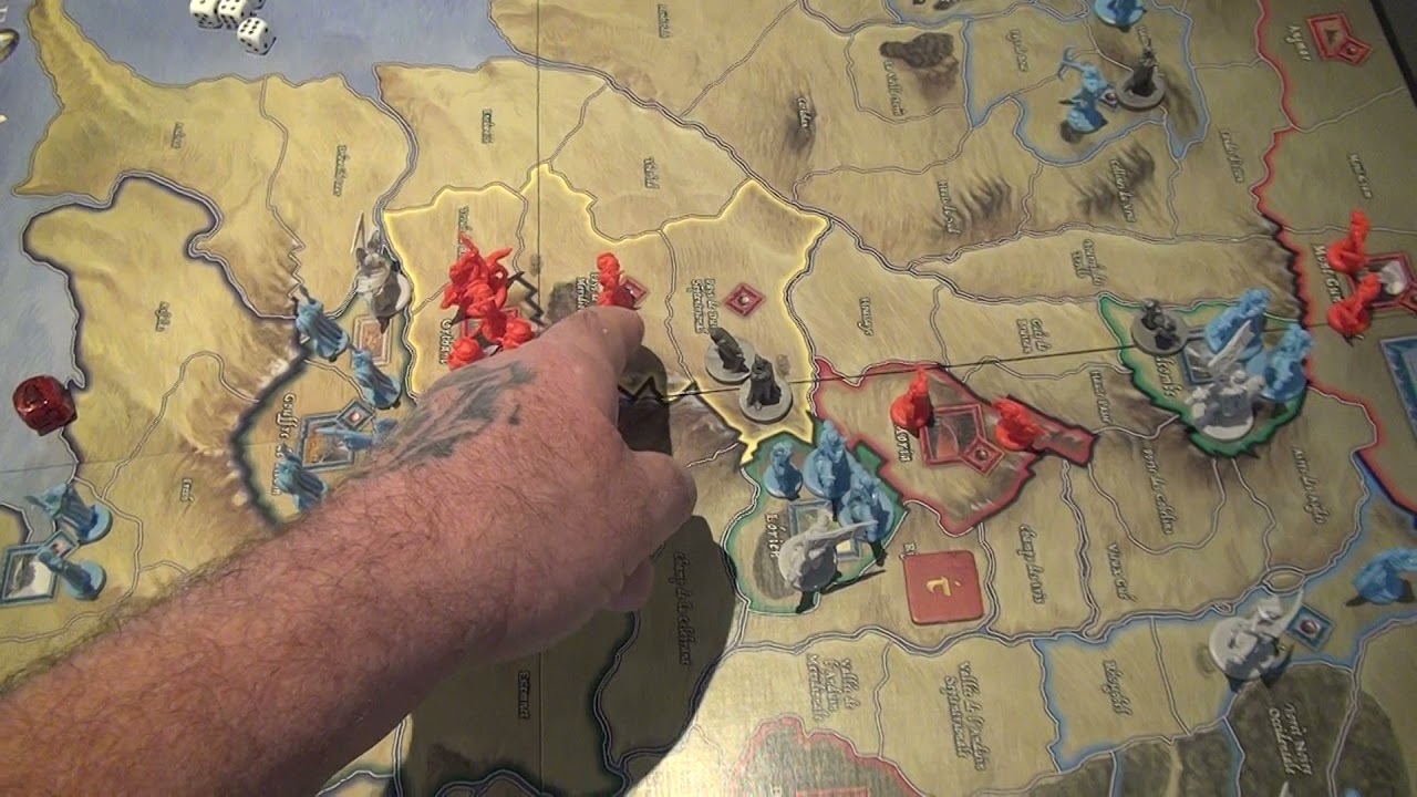 LA GUERRE DE L'ANNEAU - Partie (1) avec règles commentées