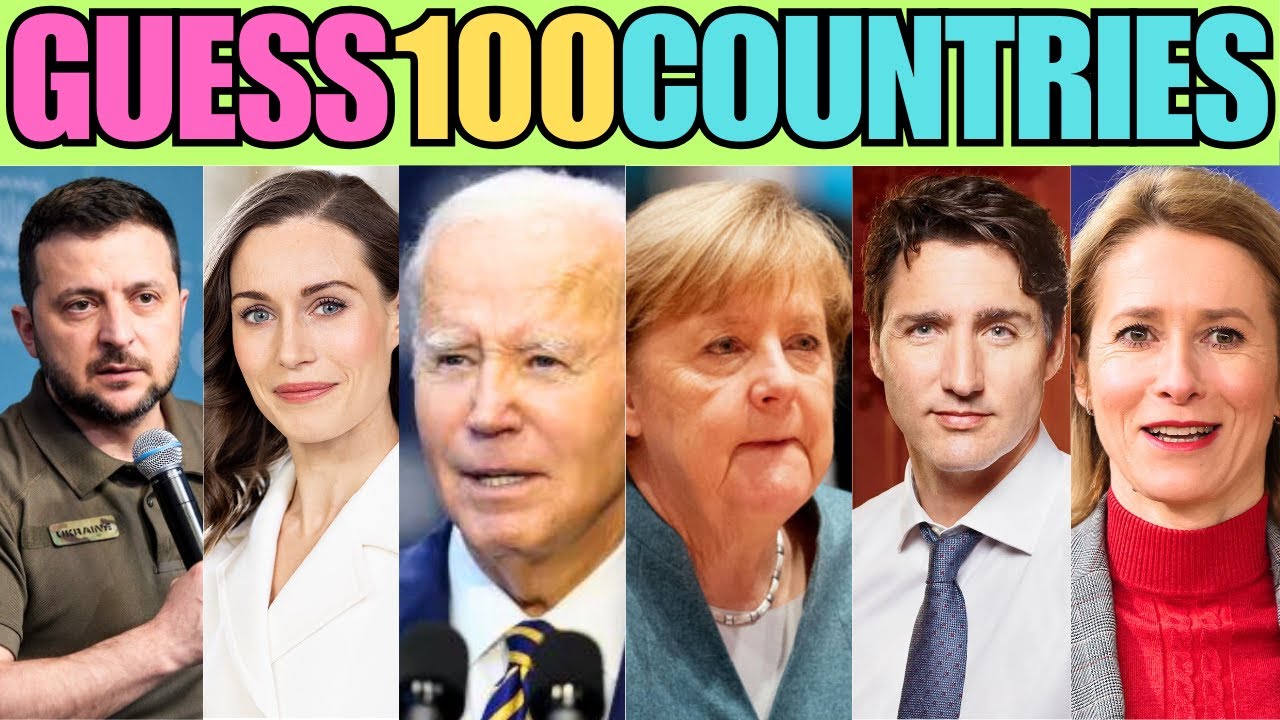 Guess 100 Countries by Their President or Leader! 🫅👸🌍 Test Your World Knowledge!
