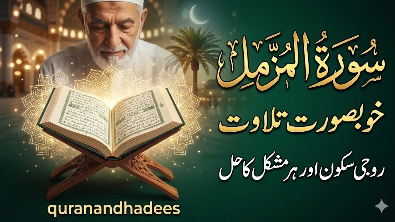 Surah Muzammil | Quran Tilawat for Peace & Success | Mushkilat Ka Hal | سورة المزمل