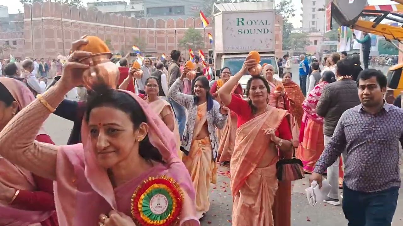 जयपुर में जैन मुनि प्रसन्न सागर जी महाराज का नगर प्रवेश में भ भव्य स्वागत#jaipur Jain Muni#Prashant 