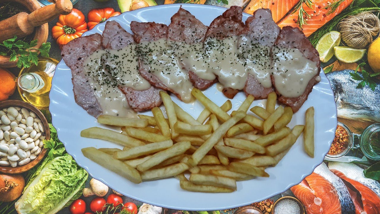 LOMO DE CERDO EN SALSA DE QUESO FACIL Y RICO