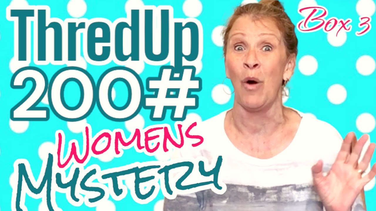 200 POUNDS ThredUp Mystery Bulk Womens Rescue Unboxing To Resell Online Box 3
