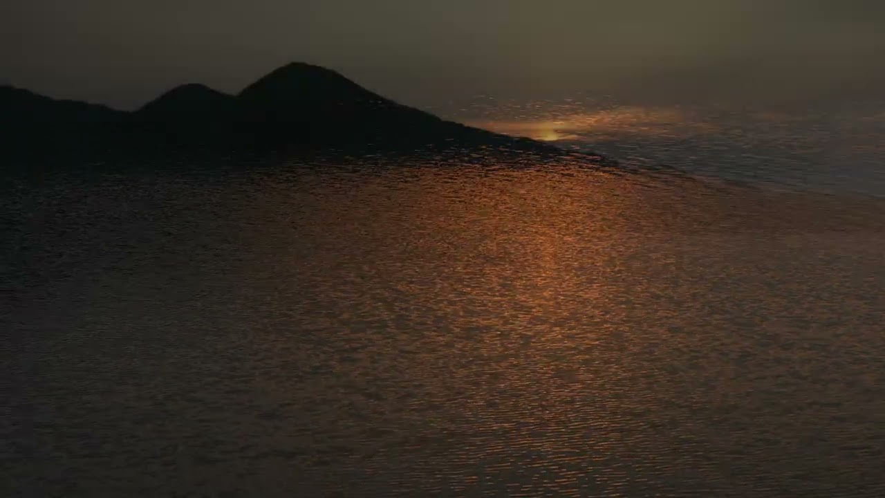 二上山と當麻寺と満月