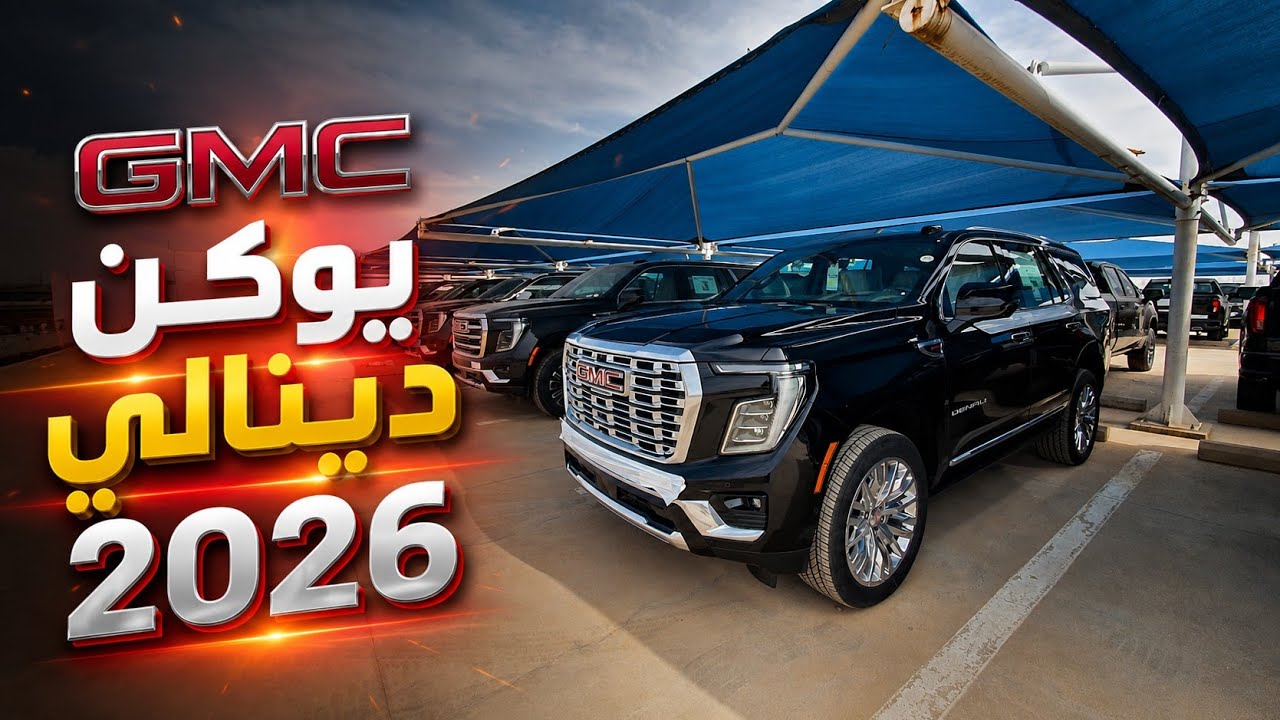 وصل الجديد GMC يوكن 2026 دينالي لون اسود ملكي