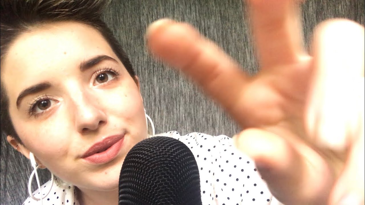 ASMR Tongue Clicking/Hand Movements/Face Touching