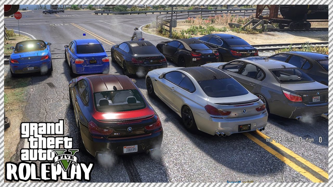 Ролевая игра GTA 5 — встреча BMW Only Car Meet и дикая уличная гонка | RedlineRP #233