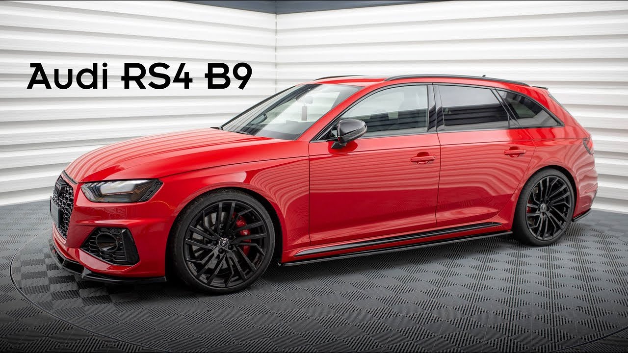 Audi RS4 B9 Facelift (2019 - 2024) | Maxton Design Splitter Set | Presentation #227
