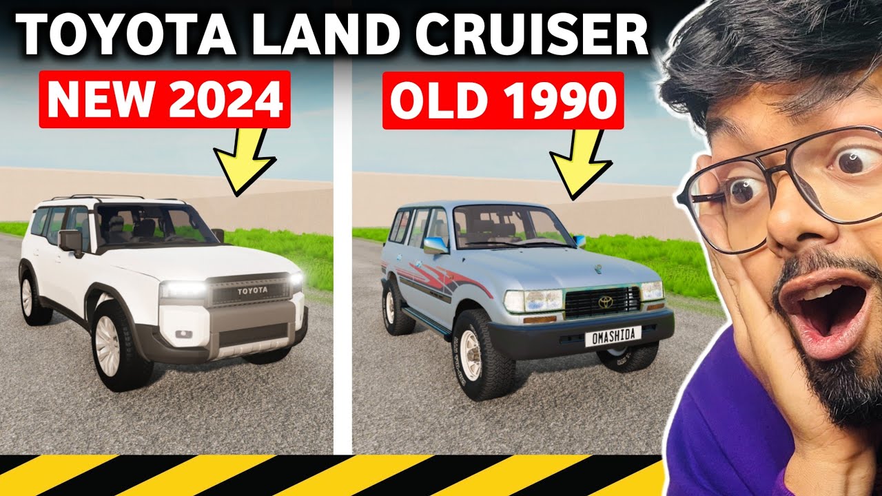 NEW TOYOTA VS OLD TOYOTA LAND CRUISER DURABILITY TEST - BeamNG