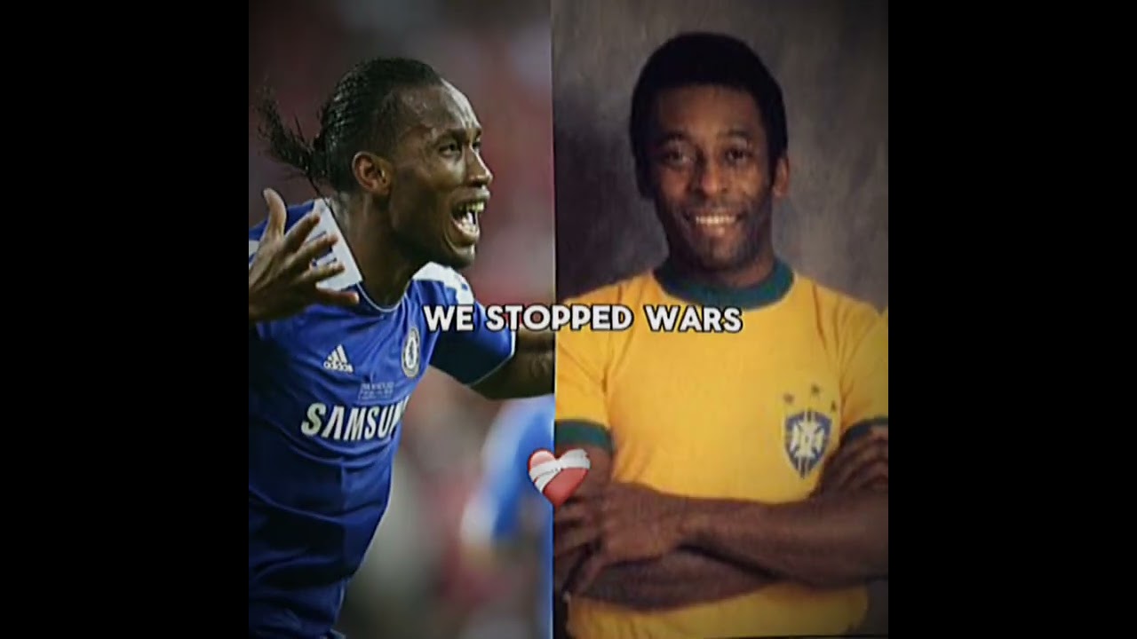 Pel&eacute; and Drogba🇧🇷🇨🇮💀 #football #edit #zidane #zidanepsg #drogba #pele #messi #ronaldo #trending #fyp