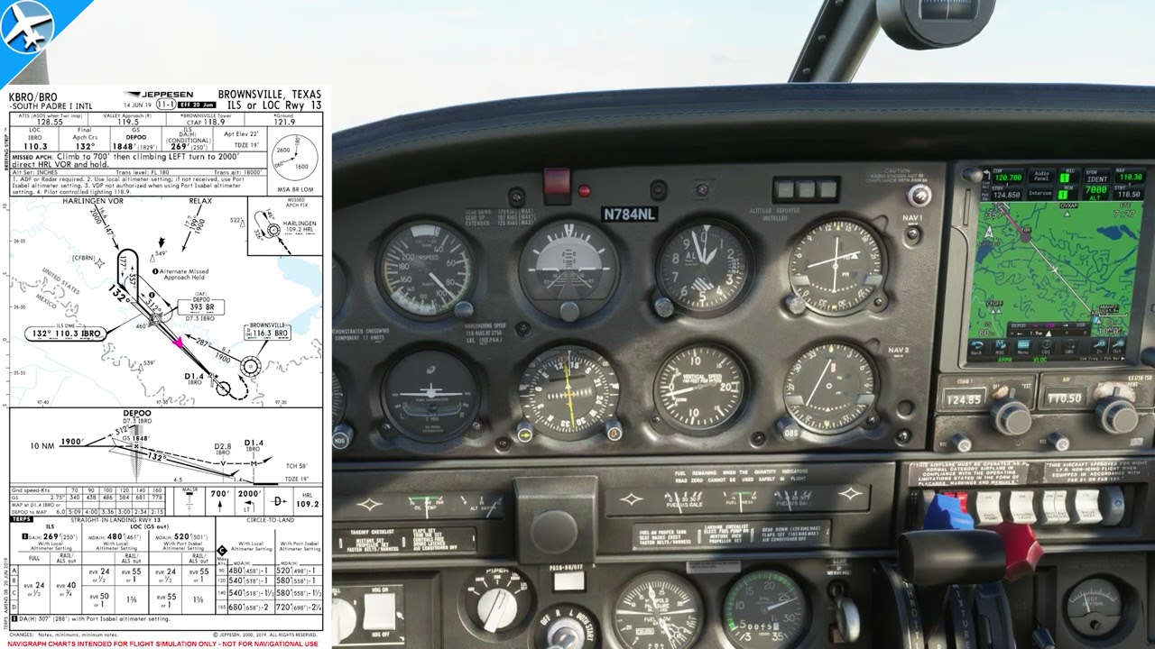 Настройка системы ILS GTN 750 | Just Flight Piper Arrow | Microsoft Flight Simulator