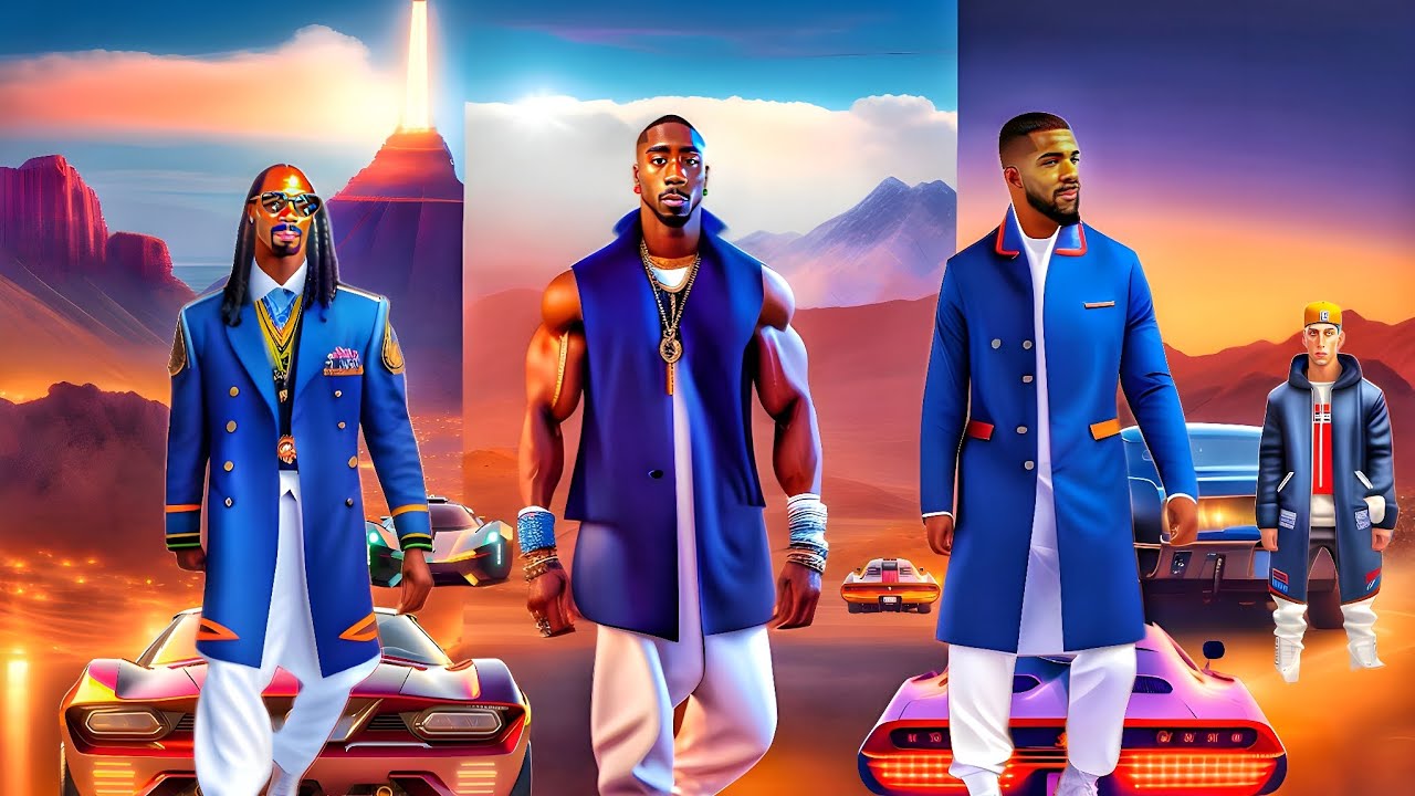 Snoop Dogg, 2Pac, Drake & Eminem - Music Video made by a robot 