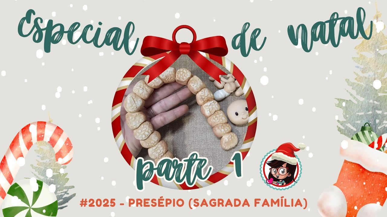 Aula presépio em biscuit - PARTE 1 passo a passo 