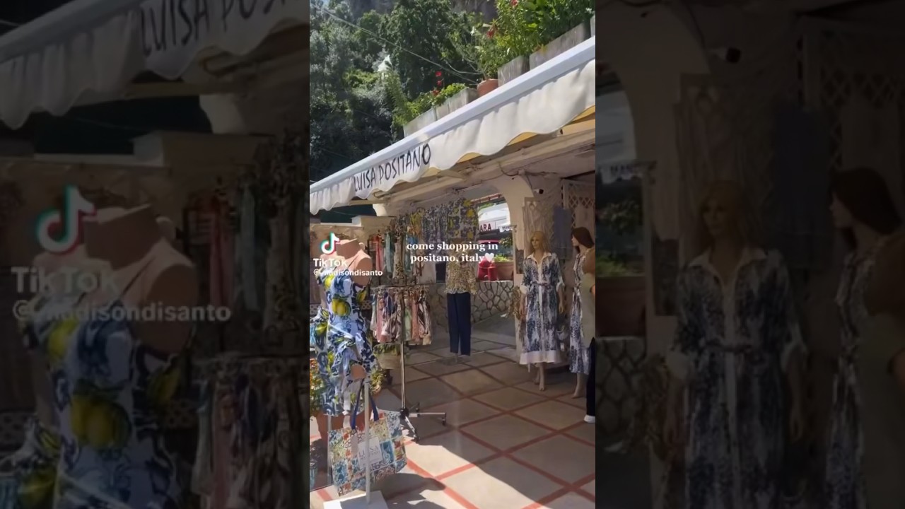 come shopping in positano, italy 🤍