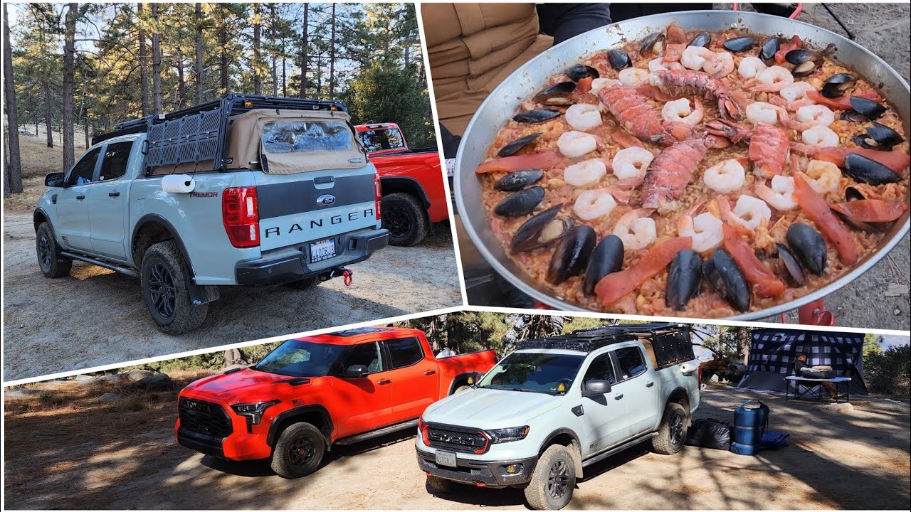 Ranger Tremor & Tundra TRD Pro Camping | NEW Gear and Amazing Food!! Wawona 4 & Selk'Bag REVIEW