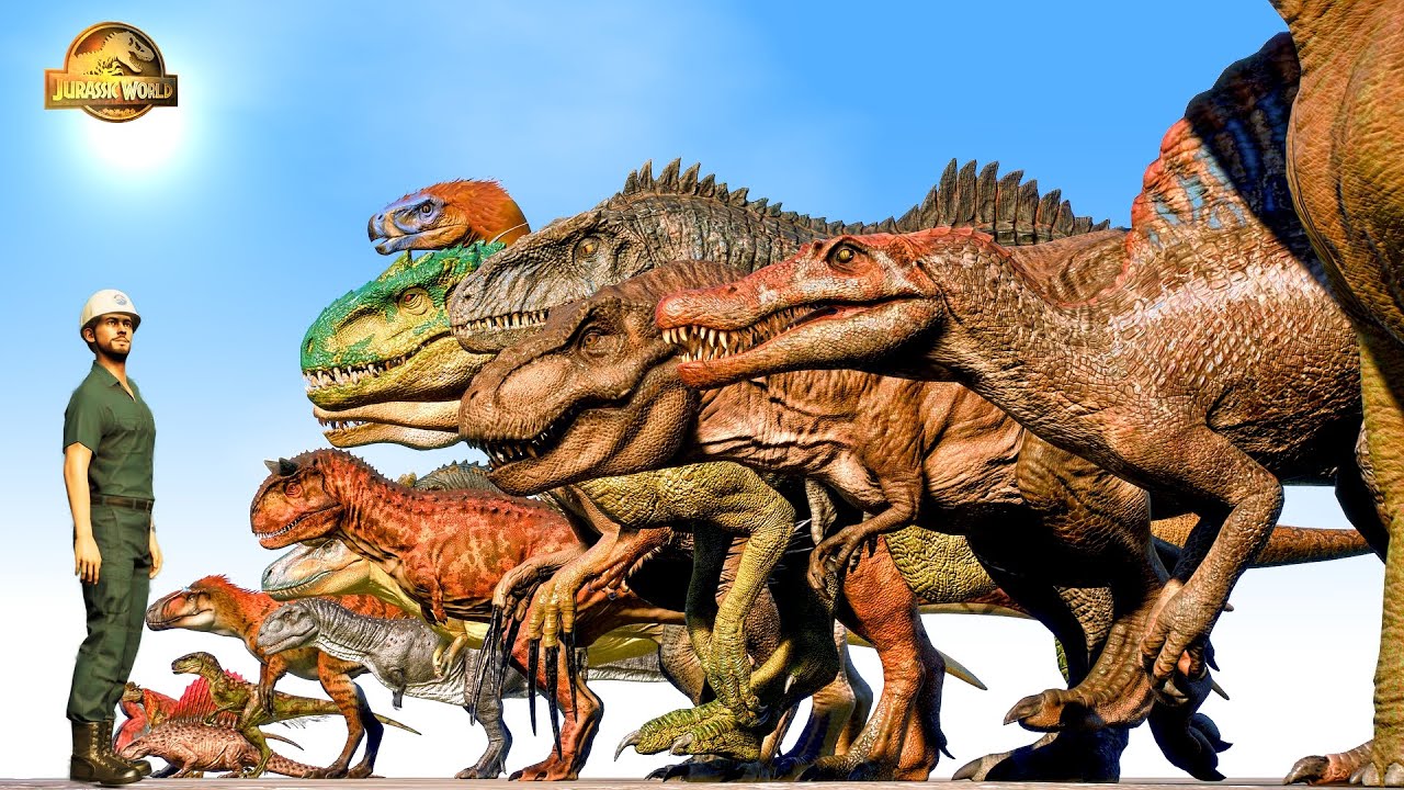 ULTIMATE DINOSAURS SIZE COMPARISON - Jurassic World Evolution 2 - Jurassic Park