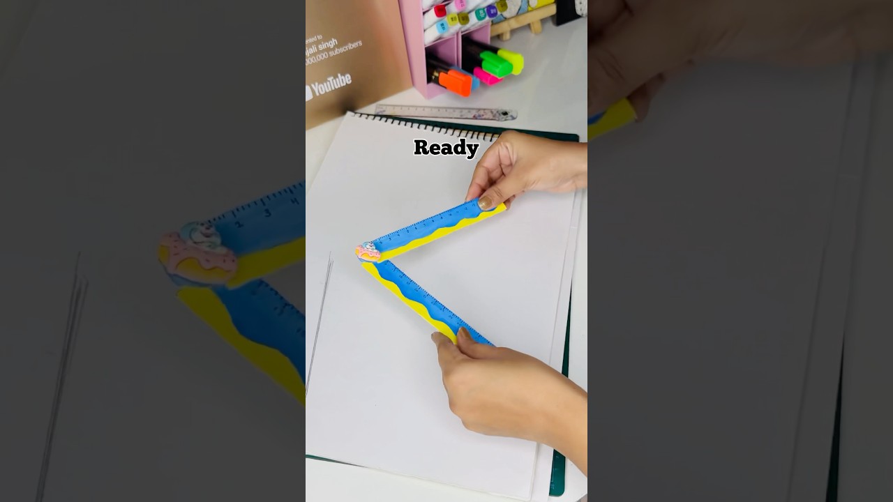 DIY foldable scale at home😱 #diy #youtubeshorts #craft #shorts #scale ​⁠@itspriyanjalisingh