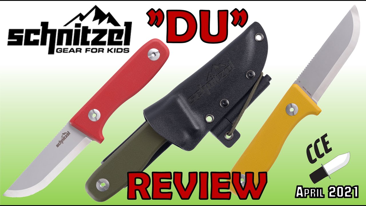 REVIEW of the Schnitzel DU - German Designed Full Tang Scandi Grind Knife for KIDS, & Adults IMHO