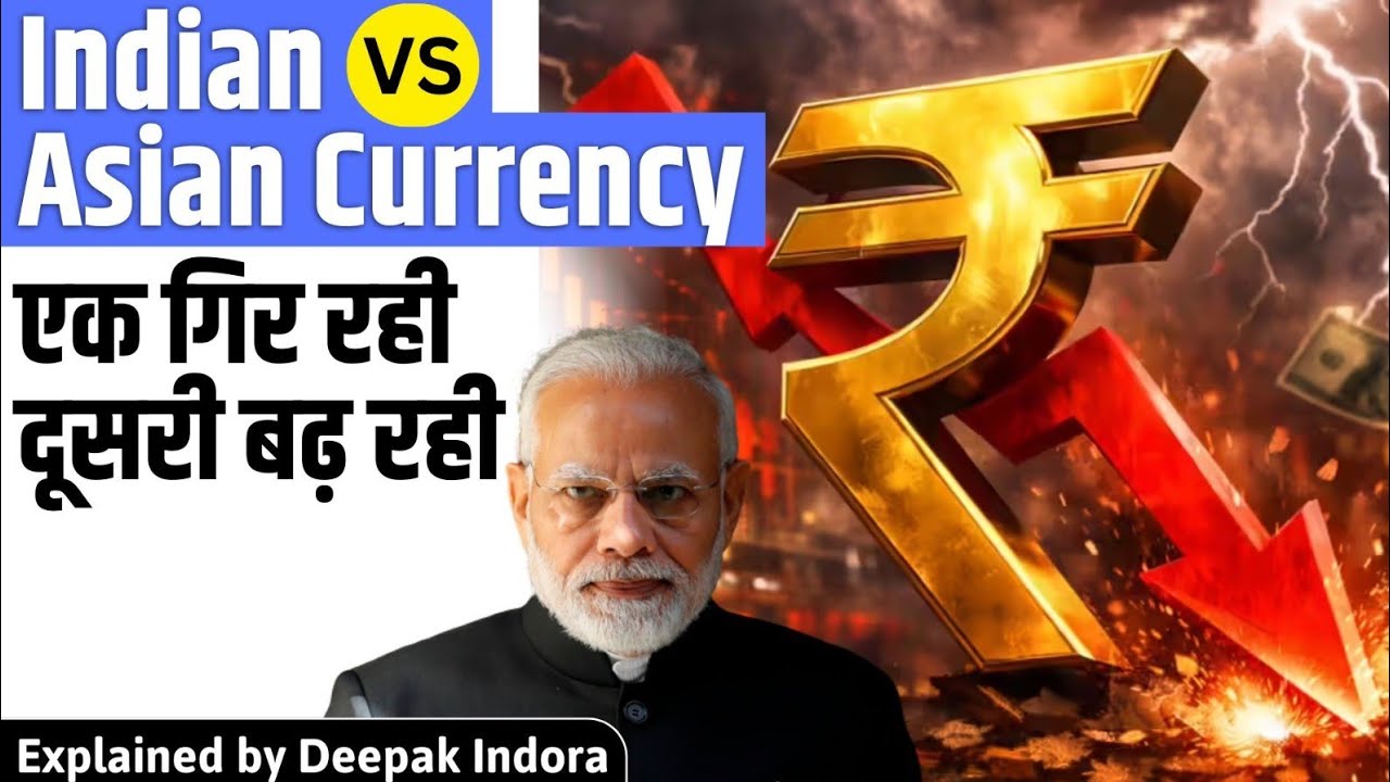 Why Indian Rupee falling while other Asian currencies are getting stronger?