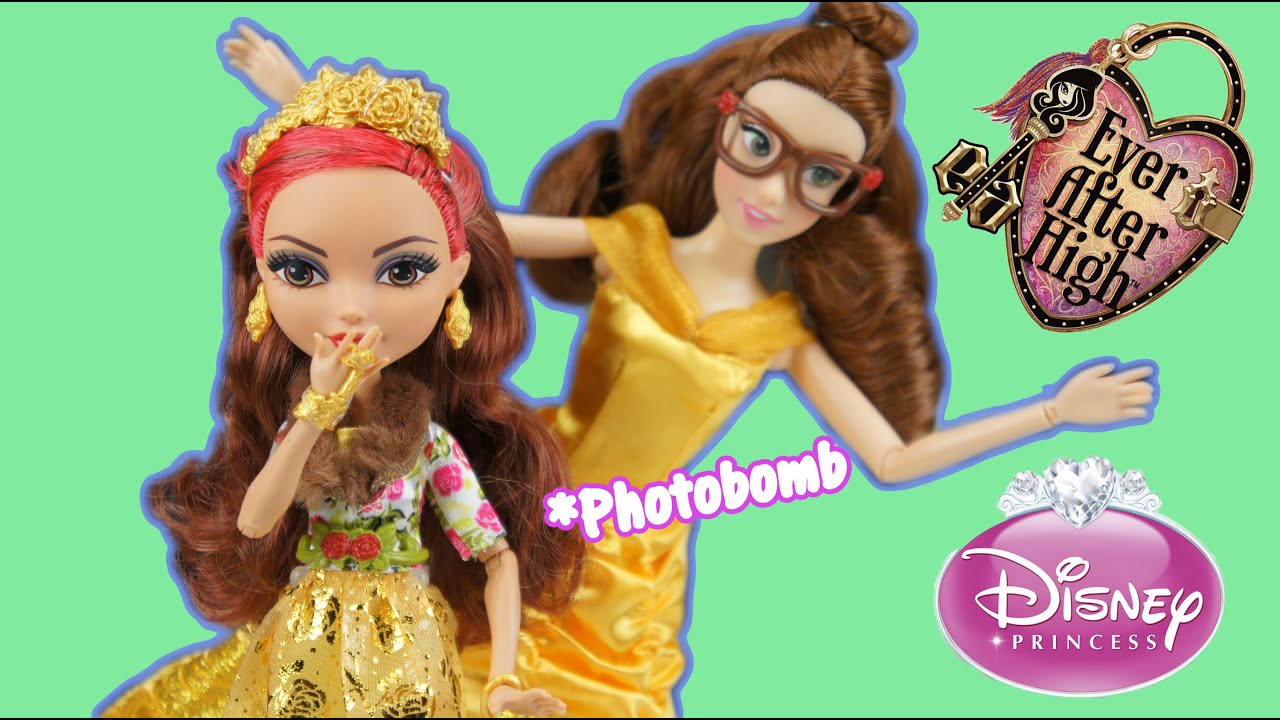 Ever After High Rosabella Beauty and Disney Princess Belle Doll Review and Comparison