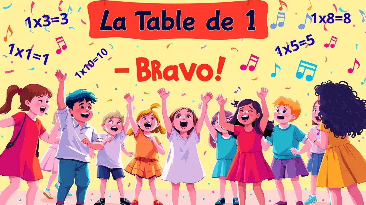 Table de 1 – Chanson Rap pour Enfants 🎤 | Apprendre en Rythme !