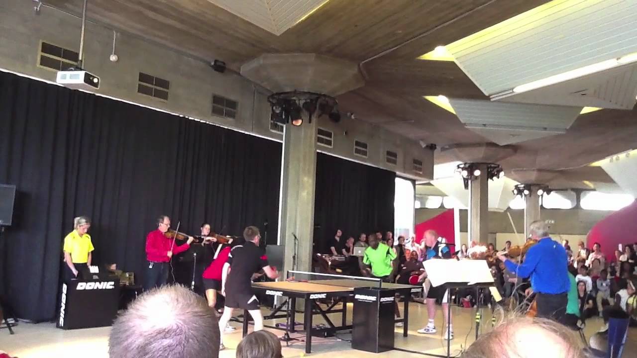 Joe Cutler Ping! performed by the Coull String Quartet and marvelous Table Tennis players.