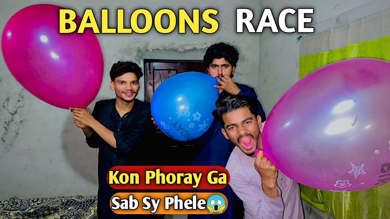 Balloons 🎈 Race Challenge | Kon jeeta ga 😱 Balloon 🎈 Race 
