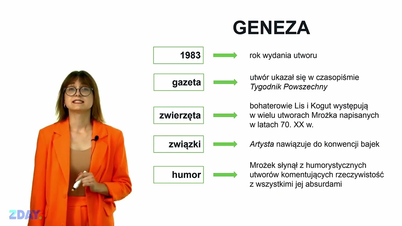 Artysta – Sławomir Mrożek: Geneza, gatunek i analiza utworu
