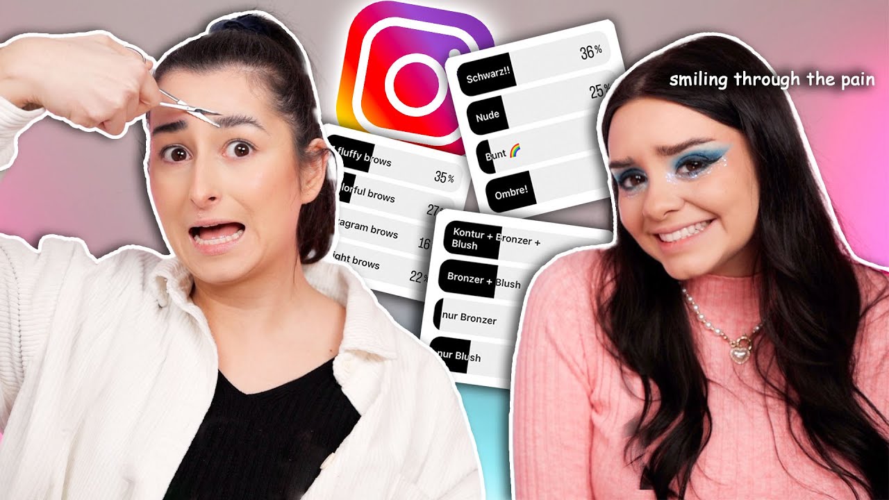 INSTAGRAM entscheidet unseren Makeup Look! (leider) 🥲