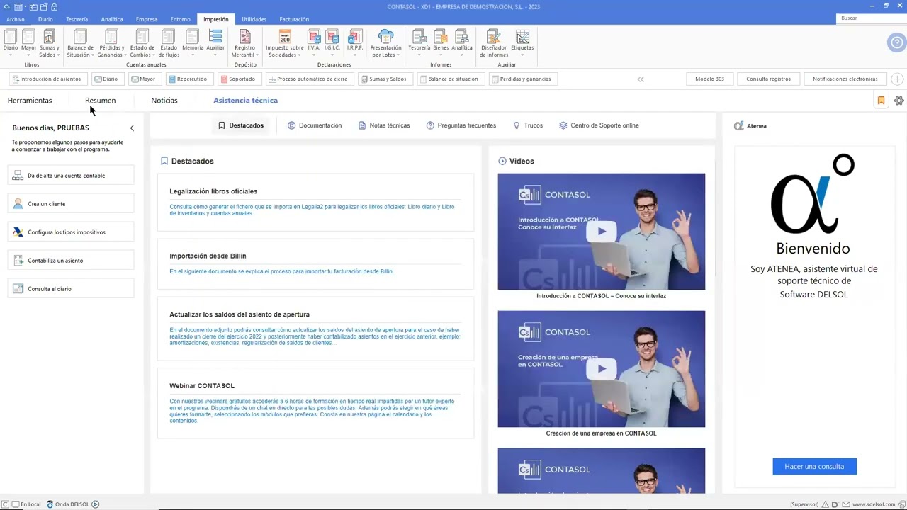 🔵 CONTASOL III   Libros, cuentas anuales, depósito de cuentas, IVA, IGIC e IRPF   Abril 2021