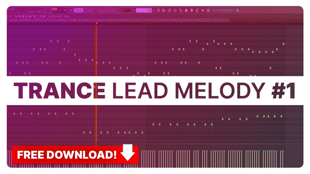 ▶ Trance Lead Melody in FL Studio #1 (Midi Free Download)
